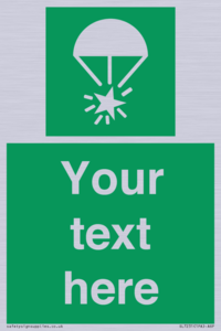 Custom sign safe condition Rocket parachute flare